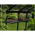 VITAVIA Alu-Regal, BxT: 31 x 120 cm - schwarz