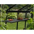 Vitavia abklappbares Alu-Pflanzregal für Gewächshäuser,schwarz,120 x 29 cm