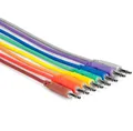 Hosa Audio Hosa CMM-890 Patchkabel Set 90cm 3,5mm Klinke Audio-Kabel, 3.5mm Miniklinke, (90 cm), 8 Kabel in verschiedenen Farben