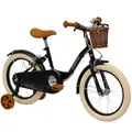 Huffy Vintage 16" Kinderfahrrad, für 5-7 Jahre, Mattschwarz