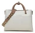 VALENTINO Alexia Shopping Bag Handtasche Tasche Bianco / Cuoio