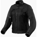 Revit Eclipse 2 Damen Motorrad Textiljacke, schwarz, Größe 36