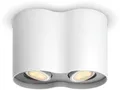 Philips Hue White Ambiance Pillar LED Zweierspot, Dimmschalter, GU10, 10W, 700lm, 4000K, weiß (929003046601)