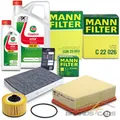 MANN-FILTER INSPEKTIONSPAKET SET A + ÖL FÜR RENAULT MEGANE 4 KANGOO 3 1.0 - 1.3