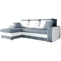Mirjan24 Ecksofa, Blaugrau, Kunststoff, 5-Sitzer, einzeln stellbar, L-Form,L-Form, 238x147 cm, Wohnzimmer, Sofas & Couches, Wohnlandschaften, Ecksofas