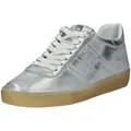 Sneaker HÖGL "Högl Sneaker Leder", Damen, Gr. 41, silber, Leder, casual, Schuhe
