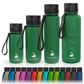 coolrhino Trinkflasche 350ml für Sport, Outdoor, Schule, Fitness & Kinder - Wasserflasche auslaufsicher und Bpa frei - Flasche für Kohlensäure geeignet (Rhino Forest green, 350ml)