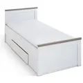 BEGABINO Bett Luca 90 x 200 cm Dekor Weiß