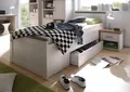 Jugendbett BEGABINO "Luca, Stauraumbett, Landhaus Design, 90x200cm TOPSELLER", weiß (pinienfarben weiß, trüffelfarben), Liegefläche Länge B: 200cm x 90cm, Betten, Jugendbett, Kinderbett, Einzelbett, inklusive Schubkasten, Bett