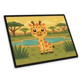 itenga Kinder Schreibunterlage GIRAFFE Kawaii kratzfest abwaschbar rutschfest