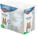 TRIXIE Hundewindeln für Rüden Größe S-M – Saugfähige Rüdenbinde bei Inkontinenz & Markierverhalten – 12 St. mit Klebeverschluss & Gummiband für mehr Komfort, 30-46 cm Taillenumfang – 23641