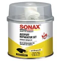 SONAX 05531410 Auspuffreparaturset Dichtmasse Reparatur Gewebeband 200ml