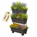 Pflanzkübel Sichtschutz Hochbeet Balkon 3 Etagen Blumenkasten Balkon Hoch Garten