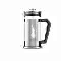 Bialetti Kaffeebereiter Preziosa 1 L Kaffeekanne French Press Glas Silber