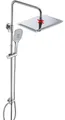 JOHO Thermostatic Shower System, Rain Shower With Thermostatic Tap And XXL Showe