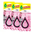 3x Wunderbaum Clip Wunder Baum Lufterfrischer Duftbaum Bubble Gum Kaugummi