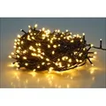 LED Weihnachts Lichterkette warm weiß -  9 m / 80 LED - Garten Deko Beleuchtung mit Netzstecker Strom betrieben für den Außenbereich