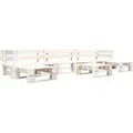 vidaXL 6-Tlg Paletten-Lounge-Set Holz Weiß 277399