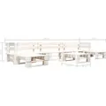 vidaXL 6-tlg. Paletten-Lounge-Set Holz Weiß - Weiß