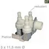 Europart Magnetventil 3-fach 90° 11,5mmØ für Miele 4035200 für Waschmaschine Miele