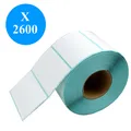 2600 Stück Thermo Etiketten 100x50 mm aussen gewickelt für DPD UPS GLS DHL