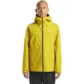 Funktionsjacke JACK WOLFSKIN "HIGHEST PEAK 3L JKT M", Herren, Gr. S (48), grün (chartreuse), Oberstoff: 100% POLYESTER ; Futter:100% POLYESTER, Jacken