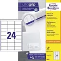 Avery Zweckform Universaletikett Avery Zweckform Ultragrip 64,6 X 33,8 Mm (b X H) Nicht Wieder Ablösbar Papierweiß 2.400 Etik./pack.