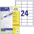 AVERY Zweckform Universal-Etiketten 64,6 x 33,8 mm weiß 2.400 Etiketten
