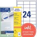 2-40x AVERY Zweckform Universal-Etiketten, 64,6 x 33,8 mm, weiß SPARE BIS ZU 12%