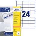 AVERY Zweckform 3658 Adressaufkleber (2.400 Klebeetiketten, 64,6x33,8mm auf A4,