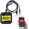 Lescars Batterietester 12V: Kfz-Batterietester und -Wächter für 12 Volt, mit Bluetooth & App, IP65 (Batteriemonitor Bluetooth, Kfz Batterie Wächter, Auto)