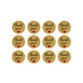 Oblique Unique® 12 Thank You! Danke Sticker mit Herz Aufkleber zum Danke Sagen für Hochzeit Jugendweihe Konfirmation Gastgeschenk Geschenkdeko Danksagung
