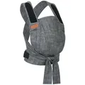 Hoppediz Babytrage, Graphit, Textil, 26.5x7.2x38.5 cm, SGS-geprüft, Baby on Tour, Babytragen & Tragetücher