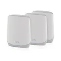 NETGEAR Orbi WiFi 6 Mesh WLAN System (RBK763S) | WiFi 6 Router mit 2 Satelliten-Repeatern | Abdeckung von bis zu 525 m², 75 Geräte | AX5400 bis zu 5,4 GBit/s