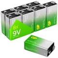 GP Super 9 V Block-Batterie Alkali-Mangan  9 V 8 St.