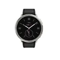 AMAZFIT Active 2 Round Smartwatch Edelstahl Leder, 20 mm, Black
