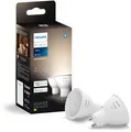 Philips Hue 400 Smarter Spot White, LED, GU10, 400 lm, 4,2W, 2700K, doppelpack, weiß (929003666902)
