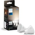 Philips Hue Leuchtmittel GU10 White 2.700 K 400,m 4,2 W 2er Set