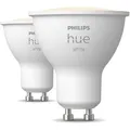 Philips-Hue LED-Lampe White Bluetooth, GU10, 4,2W ersetzt 40W, warmweiß, App-fähig ZigBee 2 Stk, 2 Stück