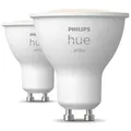 2er Pack Philips Hue GU10 LED Strahler 4,2W warmweiß Bluetooth- und ZigBee-Steuerung