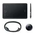 Wacom PTH460K1B Intuos Pro S Grafischer Stift bis zu 8000 Stufen, Größe S, schwarz, klein