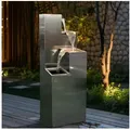 Köhko Gartenbrunnen Ribero aus Corstenstahl mit LED Wasserspiele Gartenbrunnen 32006