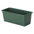 Geli Blumenkasten Standard, eckig, 60x17,5x14,5 cm, aus Kunststoff in grün (60 x 17.50 x 14.50 cm) (803 060 11)