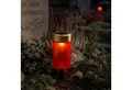 MARELIDA LED-Kerze LED Solar Grablicht Grabkerze Herz Grableuchte H: 12cm rot Lichtsensor (1-tlg)