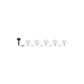 5er Set RGB LED Solarleuchten, Kugel, Farbwechsel, L 475 cm