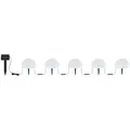 5er Set RGB LED Solarleuchten, Kugel, Farbwechsel, L 475 cm
