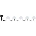 5X RGB LED Solar Steck Lampen Halb Kugel Garten Weg Deko Beleuchtung Farbwechsel Außen Leuchten weiß