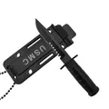 Neck Knife "Mini USMC" Taschenmesser inkl. Kydex-Scheide - Outdoor Camping Jagd Survival Feststehendes Messer