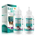 JSBNQRMZ Ohrmilbenöl Hund & Katze,2pcs Ohrentropfen für Hunde,Milbenspray Hunde Sanfte Pflege bei Ohrmilben,Ohrentropfen Milben,Juckreiz im Ohr,Ausfluss,Ohrentropfen Milben,Ohrenreiniger