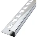 Dalsys Fliesenschiene Edelstahl Poliert 2,5m x 10mm Eckprofil Quadrat